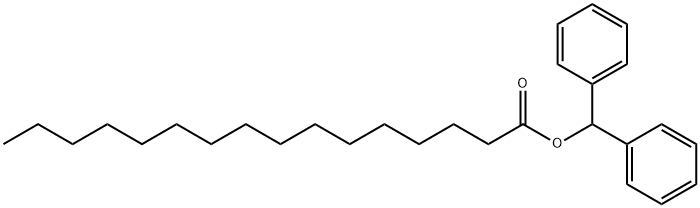 Hexadecanoic acid, diphenylmethyl ester Structure