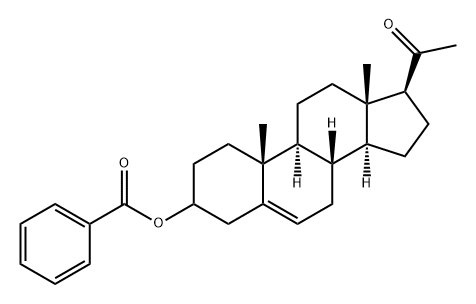 Pregn-5-en-20-one, 3-hydroxy-, benzoate (6CI) Structure