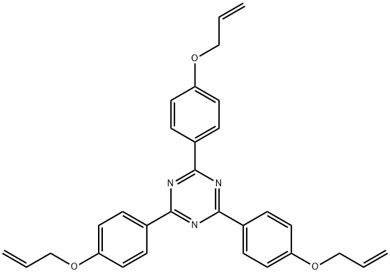 2,4,6-Tris[4-(2-propen-1-yloxy)phenyl]-1,3,5-triazine Structure