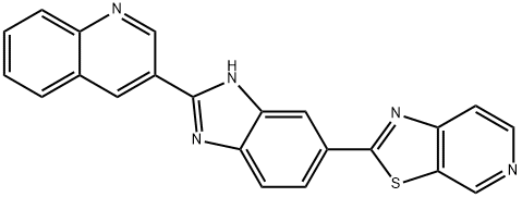 3-(6-Thiazolo[5,4-c]pyridin-2-yl-1H-benzimidazol-2-yl)quinoline Structure