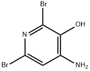 3-Pyridinol, 4-amino-2,6-dibromo- Structure