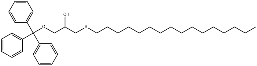 2-Propanol, 1-(hexadecylthio)-3-(triphenylmethoxy)- Struktur