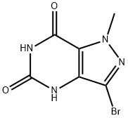 3-bromo-1-methyl-1H-pyrazolo[4,3-d]pyrimidine-5,7-diol Structure