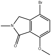 1H-Isoindol-1-one, 4-bromo-2,3-dihydro-7-methoxy-2-methyl-,1033809-91-4,结构式