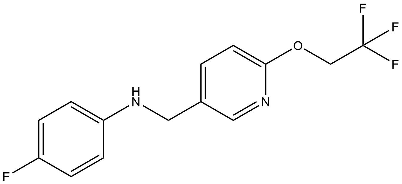 N-(4-Fluorophenyl)-6-(2,2,2-trifluoroethoxy)-3-pyridinemethanamine Structure