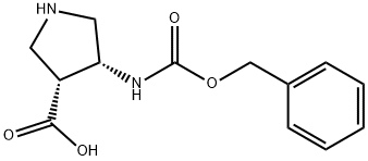 3-Pyrrolidinecarboxylic acid, 4-[[(phenylmethoxy)carbonyl]amino]-, (3R,4R)-|