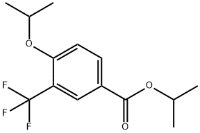 Isopropyl 4-isopropoxy-3-(trifluoromethyl)benzoate Struktur