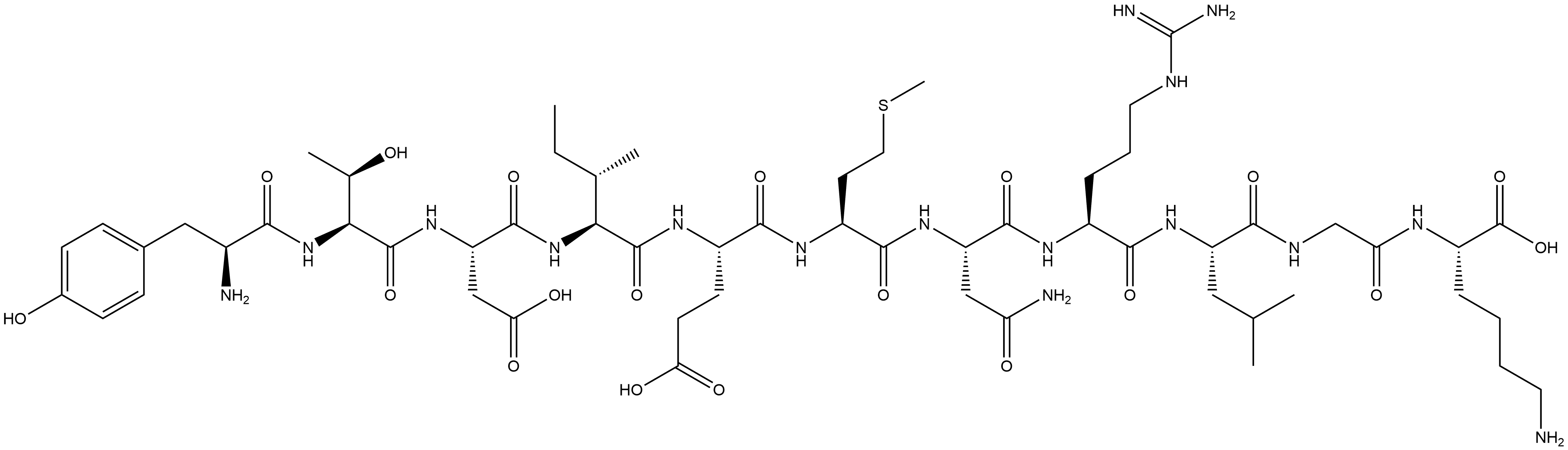 VSV-G TAG PEPTIDE,103425-05-4,结构式