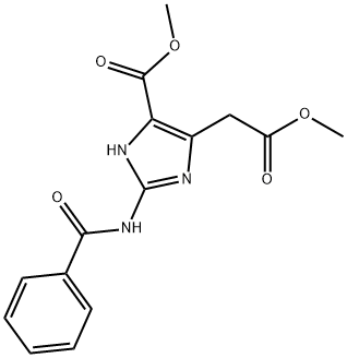 1H-Imidazole-4-acetic acid, 2-(benzoylamino)-5-(methoxycarbonyl)-, methyl ester