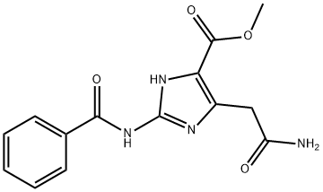 1H-Imidazole-5-carboxylic acid, 4-(2-amino-2-oxoethyl)-2-(benzoylamino)-, methyl ester