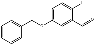 5-Benzyloxy-2-fluorobenzaldehyde 化学構造式