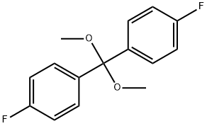 Benzene, 1,1'-(dimethoxymethylene)bis[4-fluoro- Structure