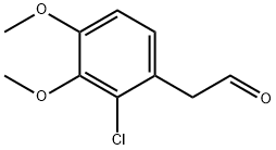 2-(2-氯-3,4-二甲氧基苯基)乙醛, 103483-18-7, 结构式