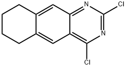 Benzo[g]quinazoline, 2,4-dichloro-6,7,8,9-tetrahydro- Structure