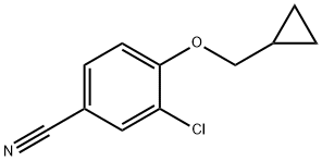 Benzonitrile, 3-chloro-4-(cyclopropylmethoxy)- Struktur