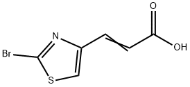 3-(2-溴噻唑-4-基)丙烯酸, 1035219-79-4, 结构式