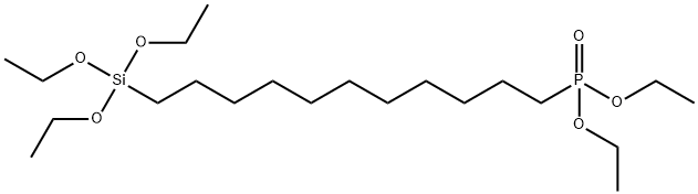 diethyl(11-(triethoxysilyl)undecyl)phosphonate Structure