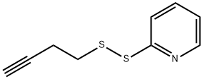 Pyridine, 2-(3-butyn-1-yldithio)- Structure
