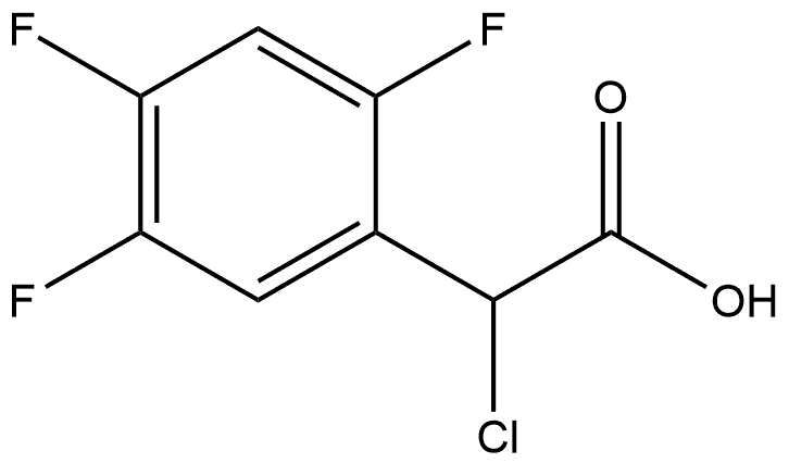 Benzeneacetic acid, α-chloro-2,4,5-trifluoro- Struktur