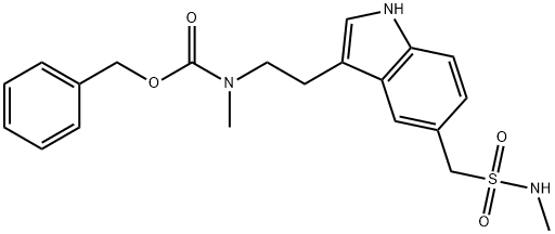 Carbamic acid, methyl[2-[5-[[(methylamino)sulfonyl]methyl]-1H-indol-3-yl]ethyl]-, phenylmethyl ester (9CI) Struktur