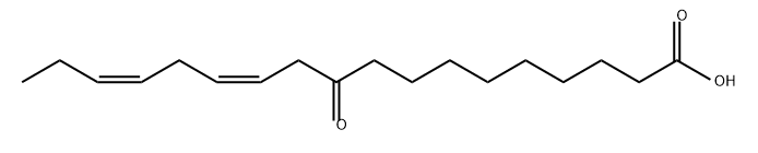 12,15-Octadecadienoic acid, 10-oxo-, (12Z,15Z)- Structure