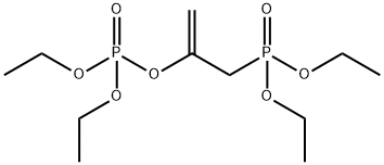 Phosphoric acid, 1-[(diethoxyphosphinyl)methyl]ethenyl diethyl ester Struktur