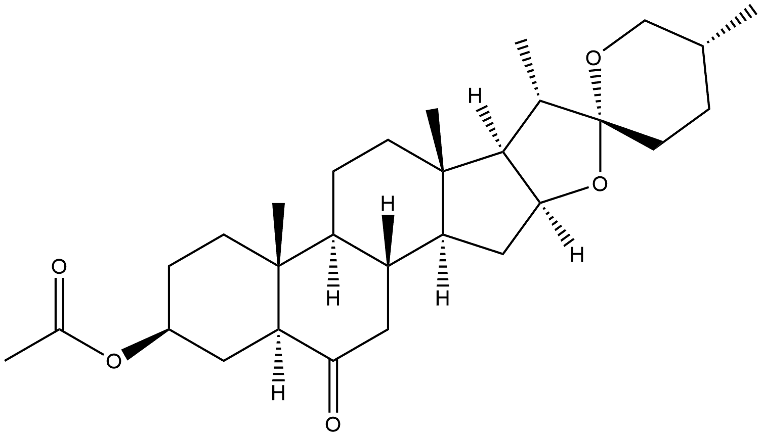 Spirostan-6-one, 3-(acetyloxy)-, (3β,5α,25R)-