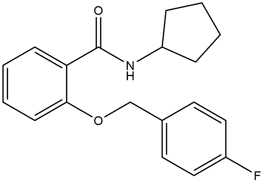 N-Cyclopentyl-2-[(4-fluorophenyl)methoxy]benzamide Structure