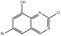 8-Quinazolinol, 6-bromo-2-chloro- Structure