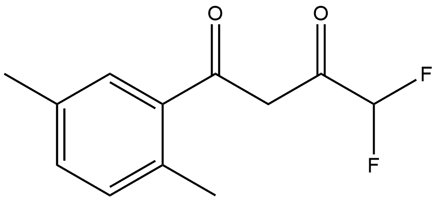 1-(2,5-Dimethylphenyl)-4,4-difluoro-1,3-butanedione Structure