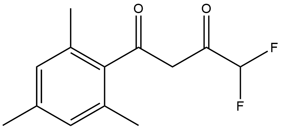 4,4-Difluoro-1-(2,4,6-trimethylphenyl)-1,3-butanedione Structure