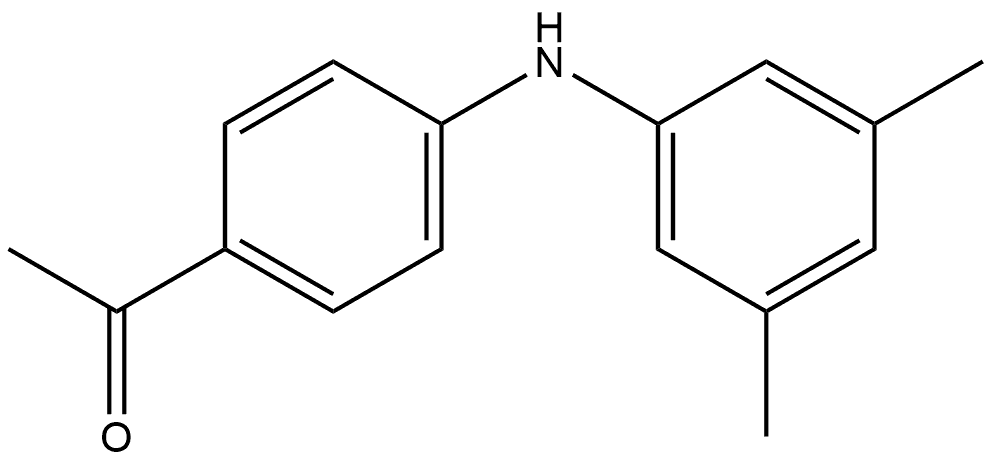 Ethanone, 1-[4-[(3,5-dimethylphenyl)amino]phenyl]- Struktur