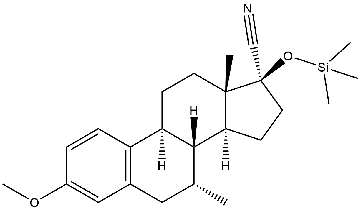 Estra-1,3,5(10)-triene-17-carbonitrile, 3-methoxy-7-methyl-17-[(trimethylsilyl)oxy]-, (7α,17β)- (9CI)