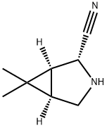3-Azabicyclo[3.1.0]hexane-2-carbonitrile, 6,6-dimethyl-, (1S,2R,5R)- Structure