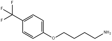 1-Butanamine, 4-[4-(trifluoromethyl)phenoxy]- 化学構造式