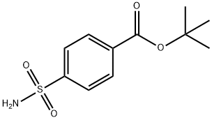 Benzoic acid, 4-(aminosulfonyl)-, 1,1-dimethylethyl ester 化学構造式