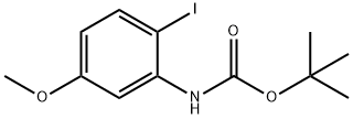 Carbamic acid, N-(2-iodo-5-methoxyphenyl)-, 1,1-dimethylethyl ester Structure