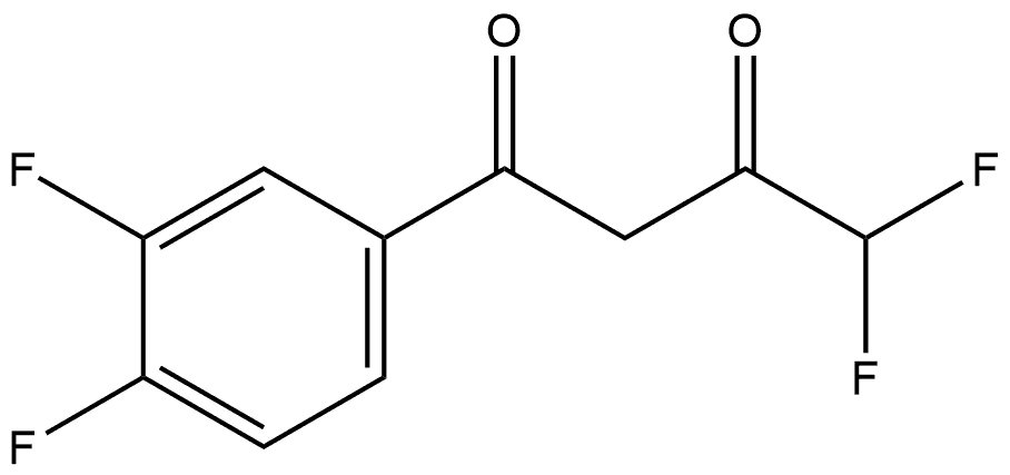 1-(3,4-Difluorophenyl)-4,4-difluoro-1,3-butanedione,1038977-74-0,结构式