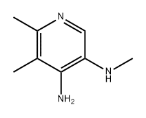 3,4-Pyridinediamine, N3,5,6-trimethyl- Struktur