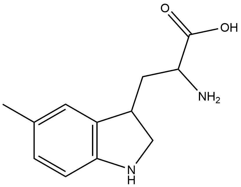 2-Amino-3-(5-methylindolin-3-yl)propanoic acid Struktur