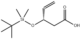 (S)-3-((tert-Butyldimethylsilyl)oxy)pent-4-enoic acid Structure