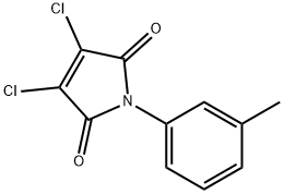 1H-Pyrrole-2,5-dione, 3,4-dichloro-1-(3-methylphenyl)- 结构式