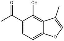 Ethanone, 1-(4-hydroxy-3-methyl-5-benzofuranyl)-,103989-65-7,结构式