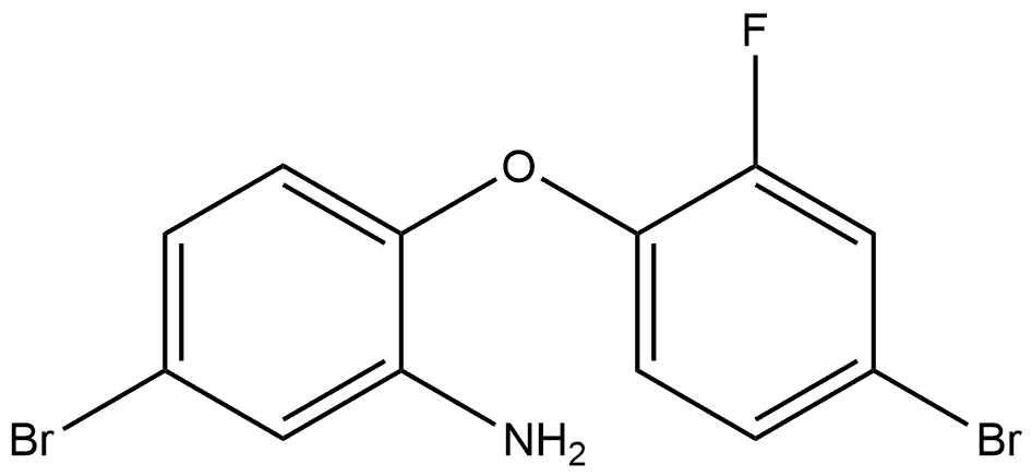 5-Bromo-2-(4-bromo-2-fluorophenoxy)benzenamine Structure