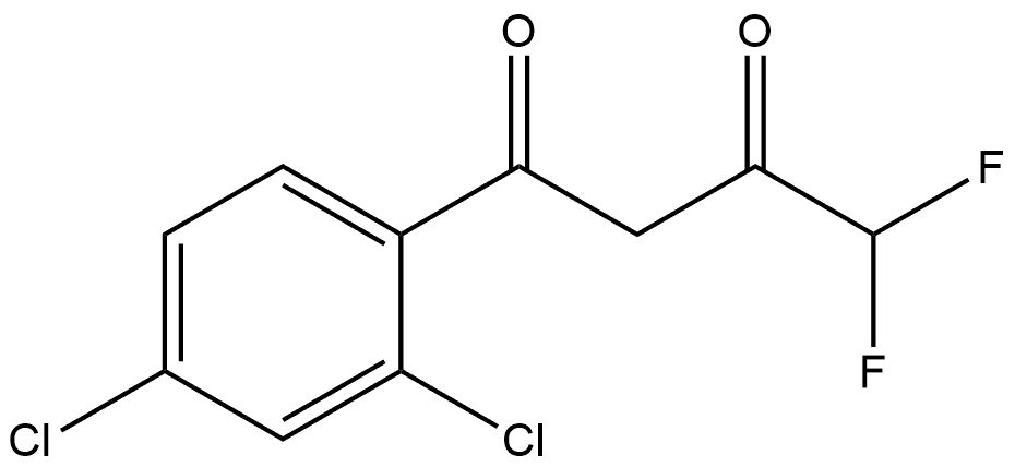 1-(2,4-Dichlorophenyl)-4,4-difluoro-1,3-butanedione Structure