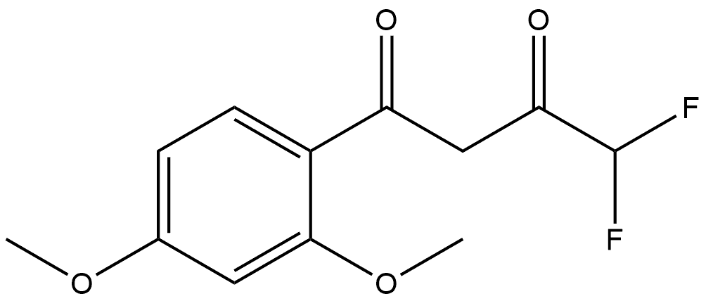 1-(2,4-Dimethoxyphenyl)-4,4-difluoro-1,3-butanedione Structure