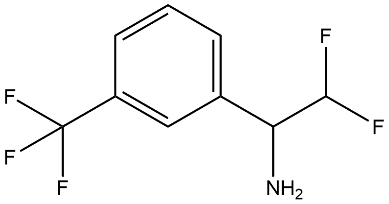 2,2-二氟-1-(3-(三氟甲基)苯基)乙-1-胺, 1039960-41-2, 结构式