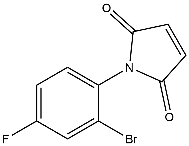 1-(2-Bromo-4-fluorophenyl)-1H-pyrrole-2,5-dione Structure