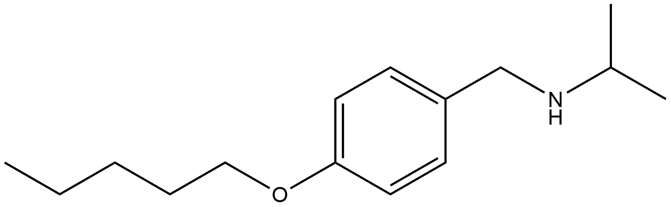 N-(1-Methylethyl)-4-(pentyloxy)benzenemethanamine Structure