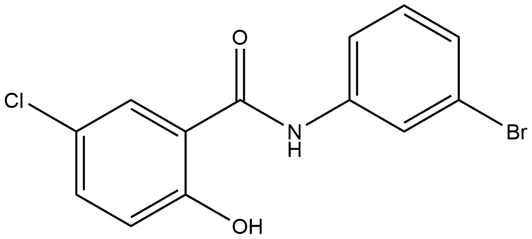 N-(3-Bromophenyl)-5-chloro-2-hydroxybenzamide,1040004-02-1,结构式